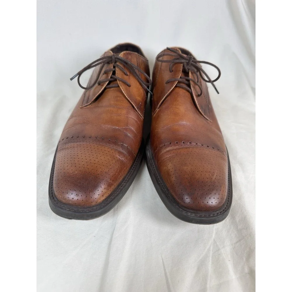 BOSI Giovaneli-H Men's Brown Leather Oxford Dress Shoes Size 41 (US 8)  Columbia